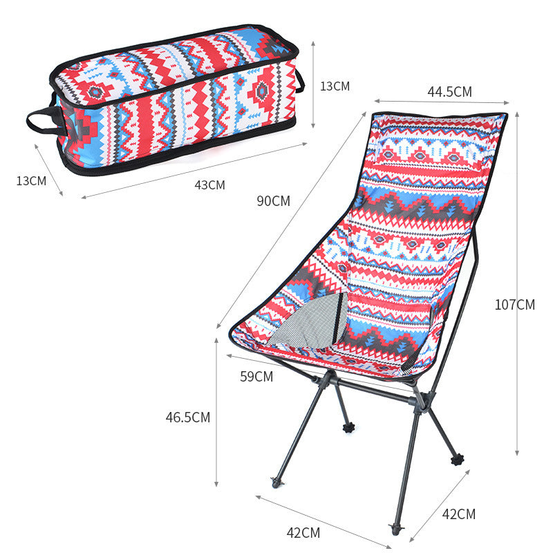 Chaise de camping pliable