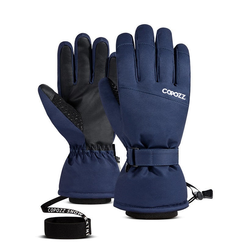 Gant de ski étanche bleue