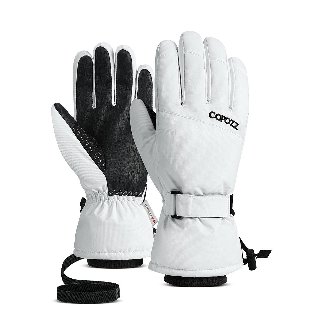 Gant de ski étanche blanche