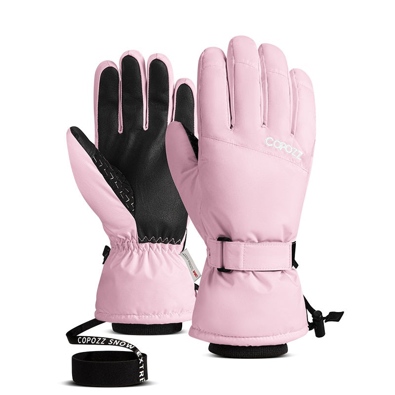 Gant de ski étanche rose