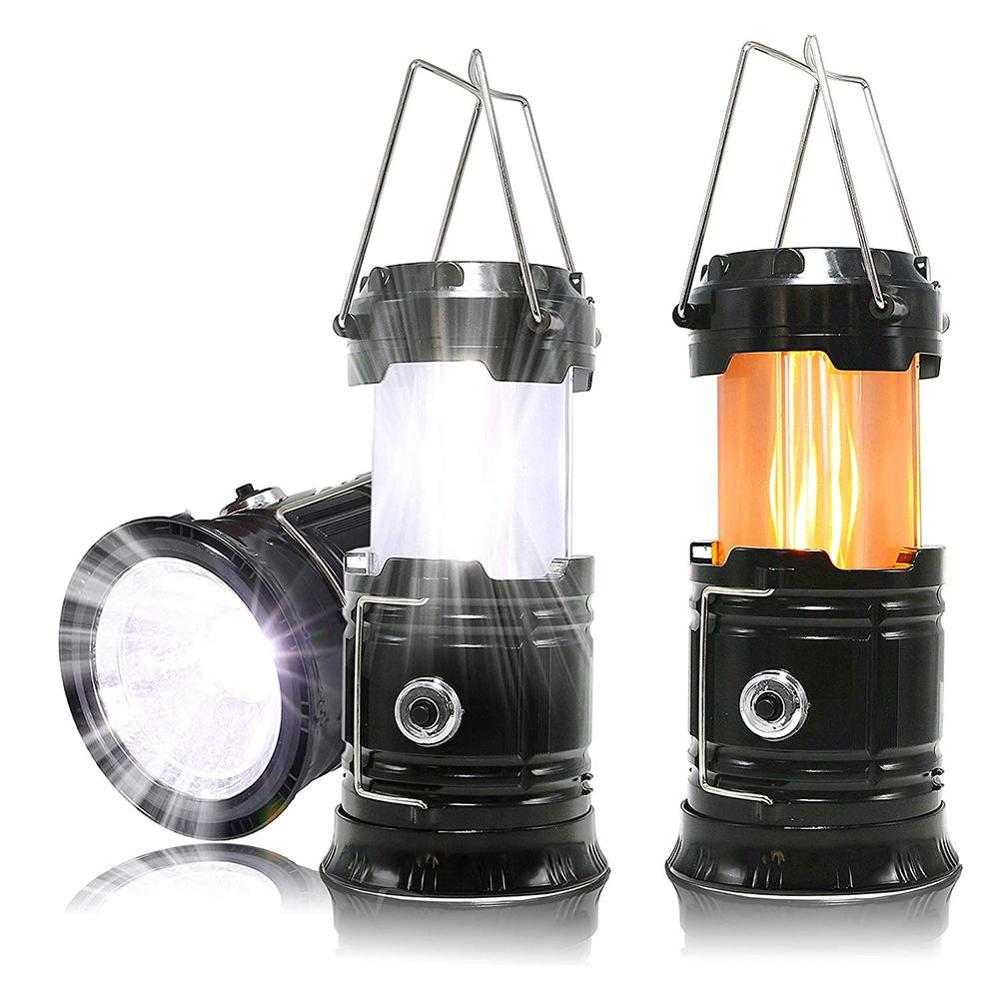 Lanterne Led solaire noir