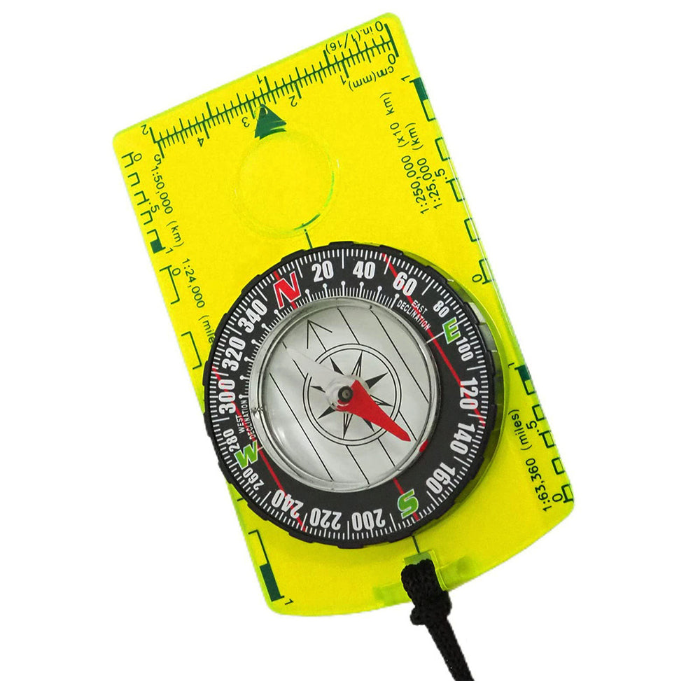 Boussole jaune avec aiguille