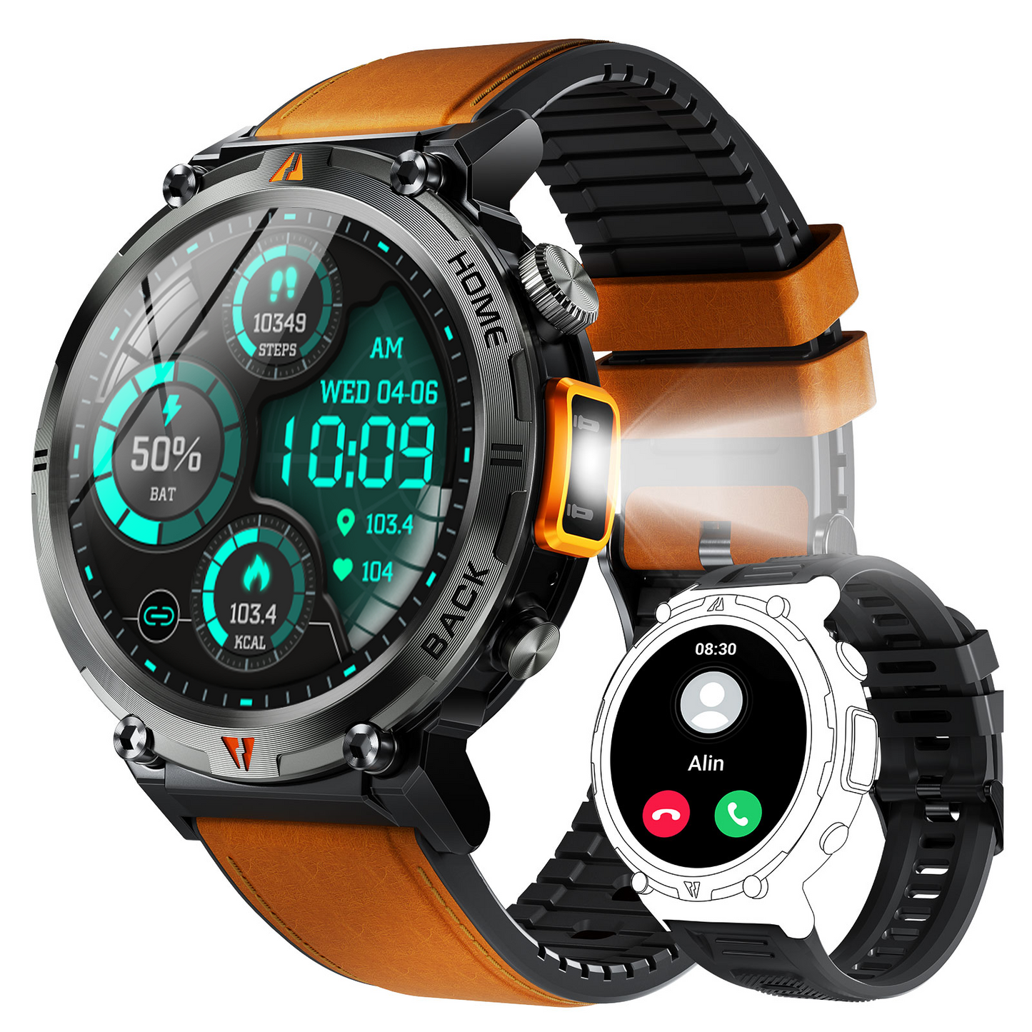 Montre sport outdoor orange