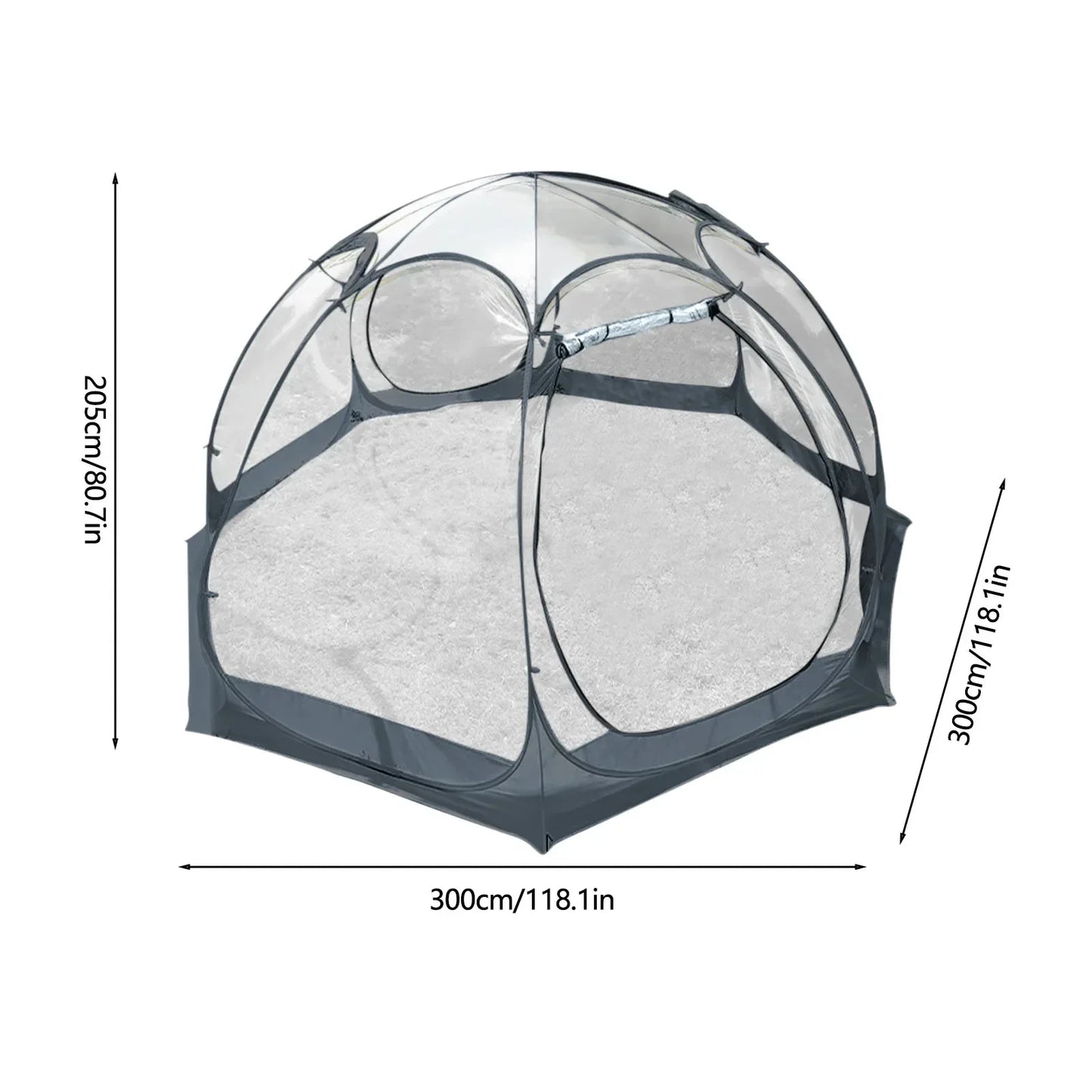 Tente bulle transparente