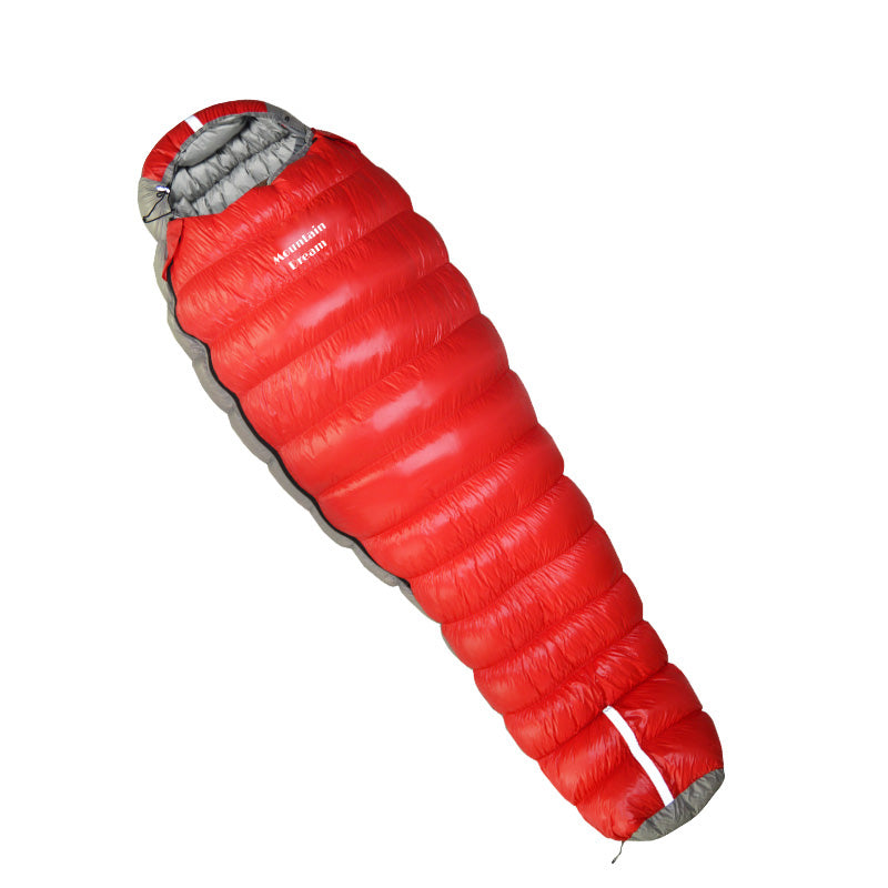 Sac de couchage duvet d'oie rouge