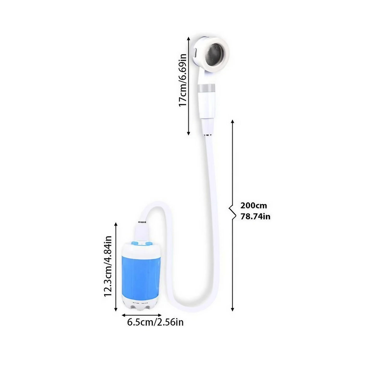 Douche camping portable dimensions