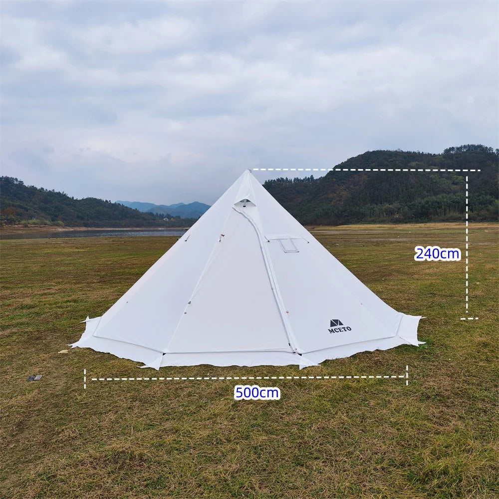 Tente tipi familiale blanche