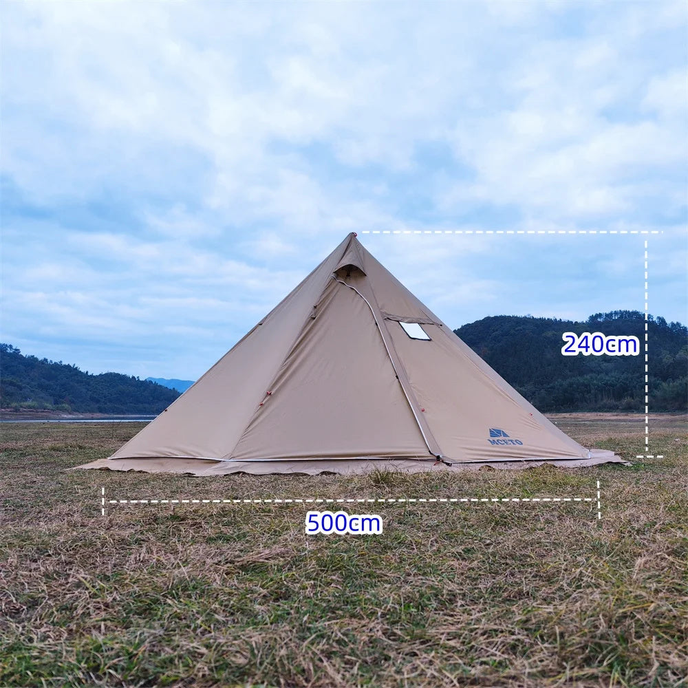 Tente tipi familiale marron