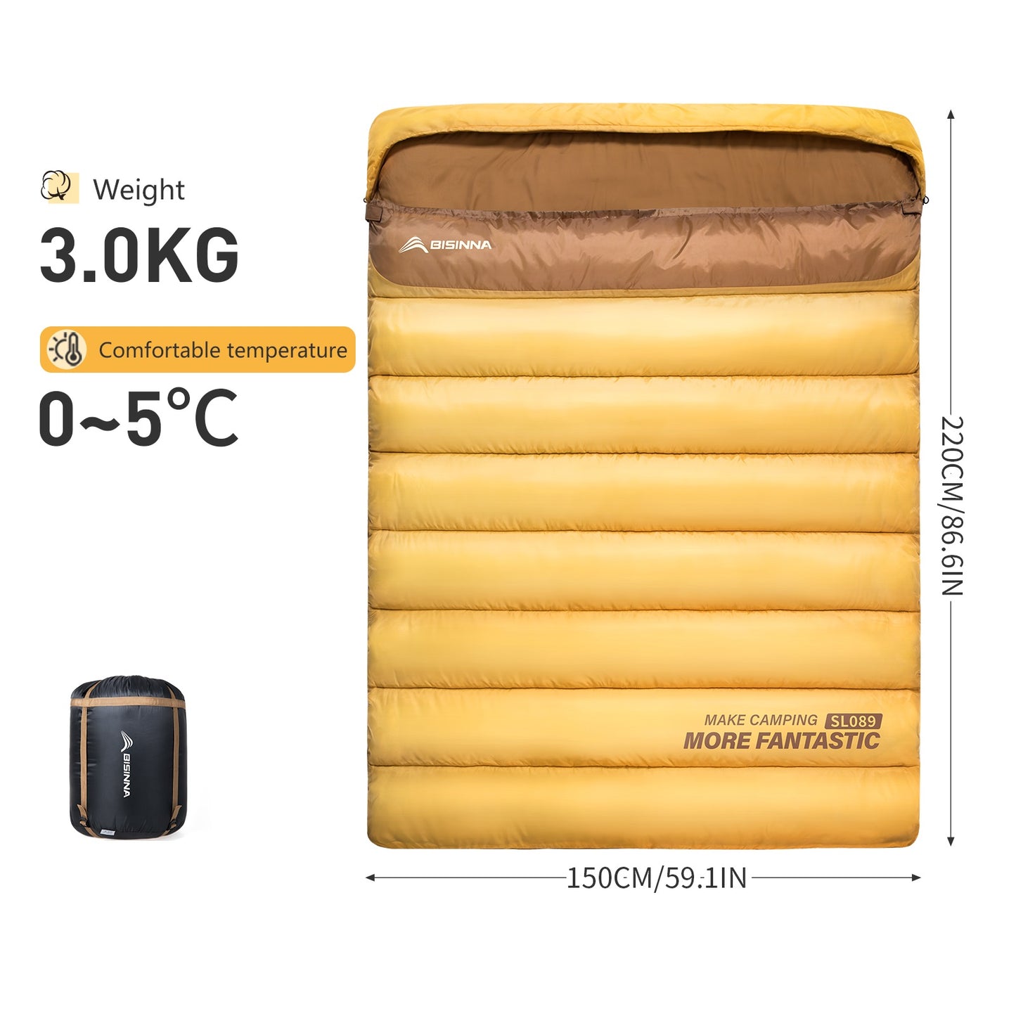 Sac de couchage 2 places camping