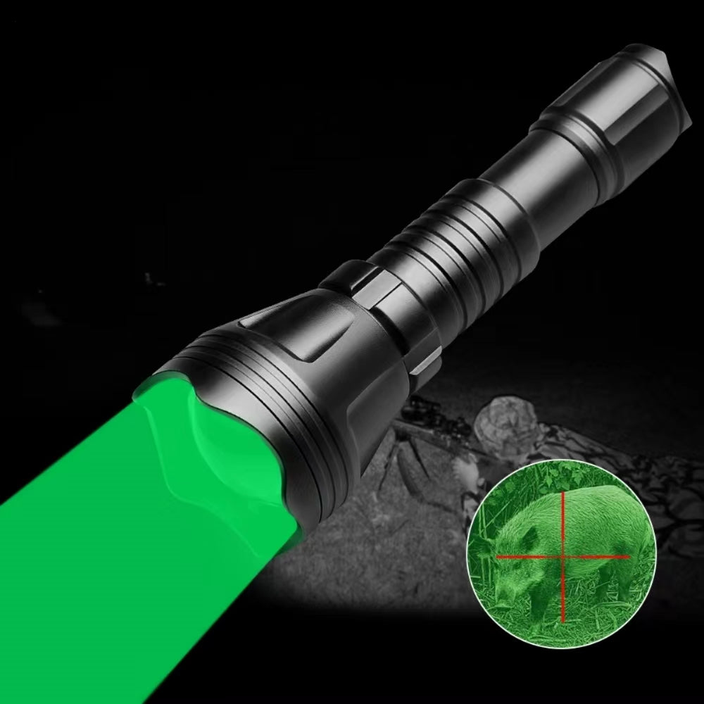 Lampe de poche tricolore vert