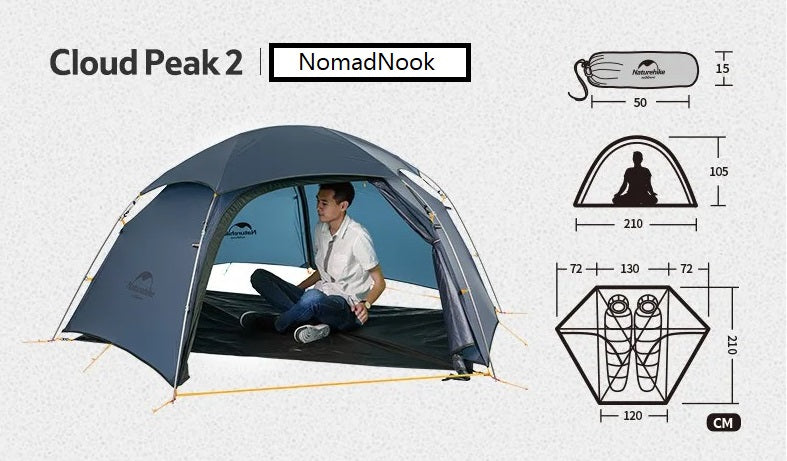 Tente camping 2 places