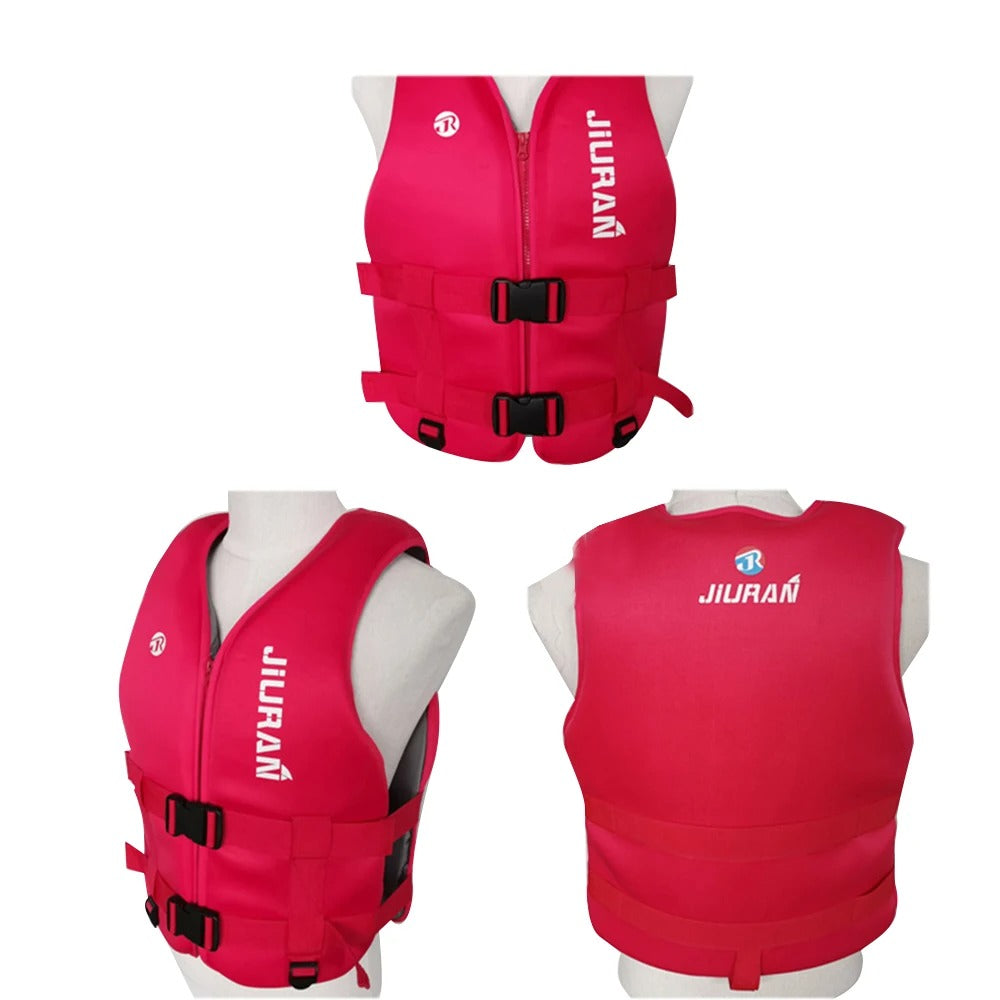 Gilet de sauvetage néoprène rouge