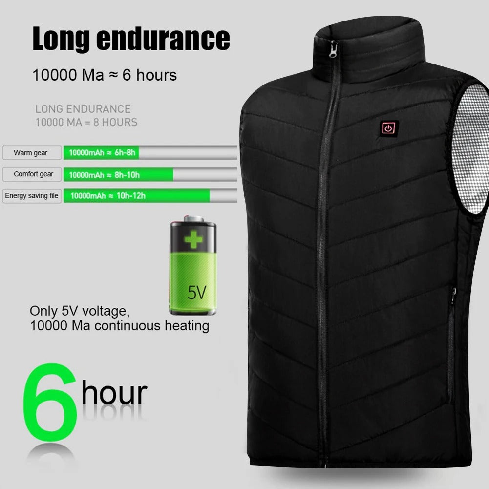 Veste chauffante sans manche