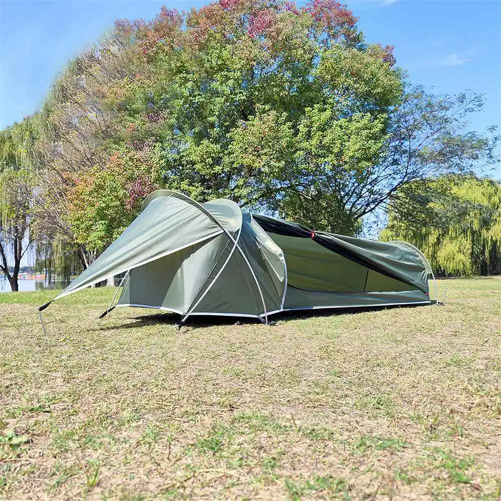 Tente bivouac ultra légère verte