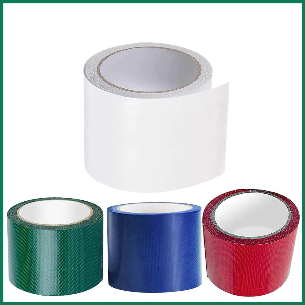 Kit réparation toile de tente (Bleu / Blanc / Rouge / Vert)
