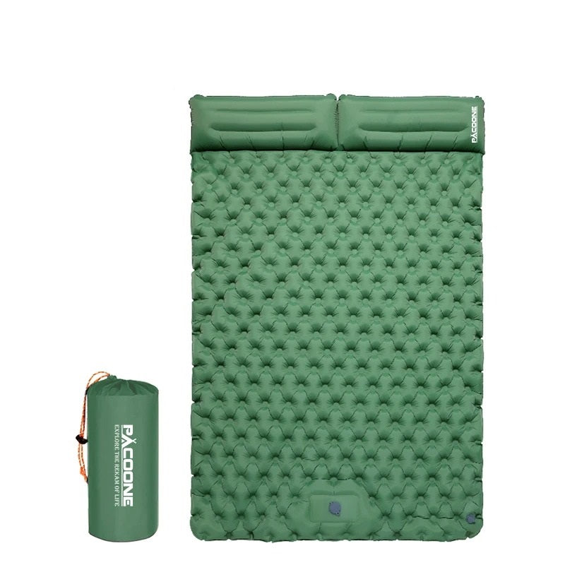 Matelas auto gonflable 2 personnes vert