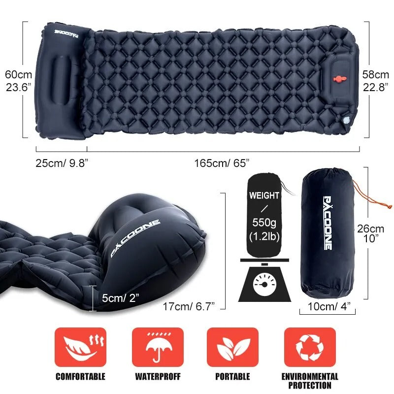 Matelas gonflable pompe intégrée