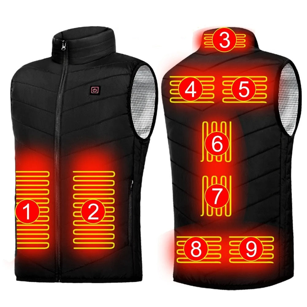 Veste chauffante sans manche