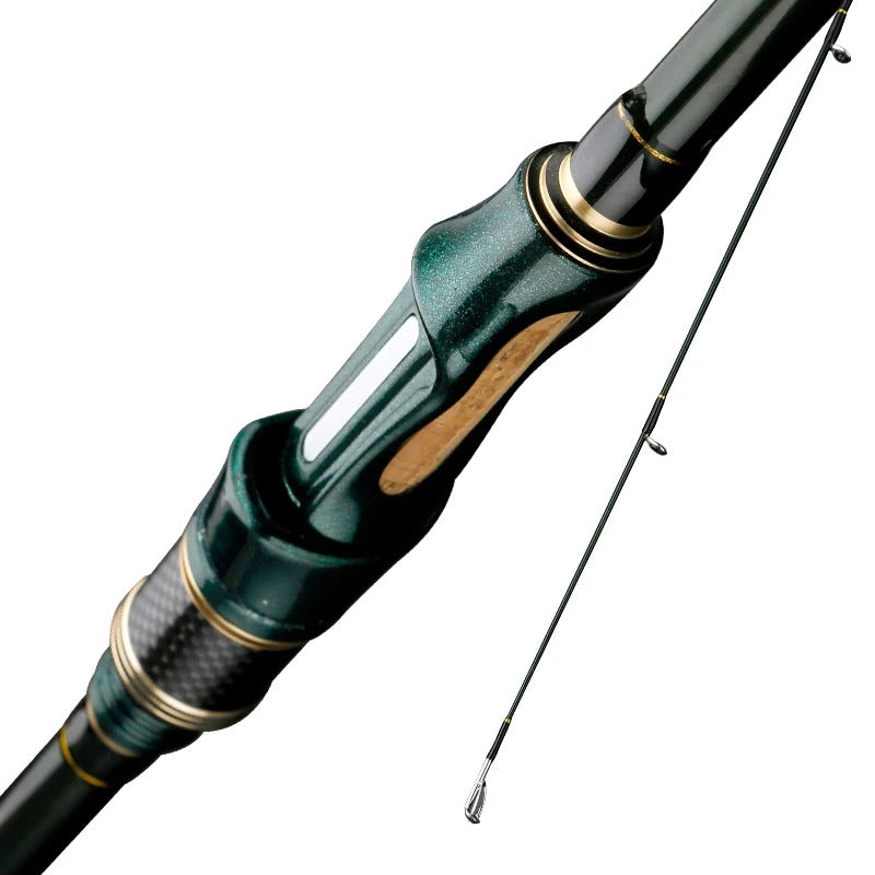 Canne a pêche brochet verte