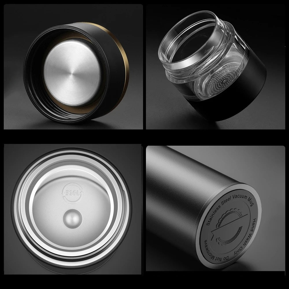 Gourde isotherme infuseur