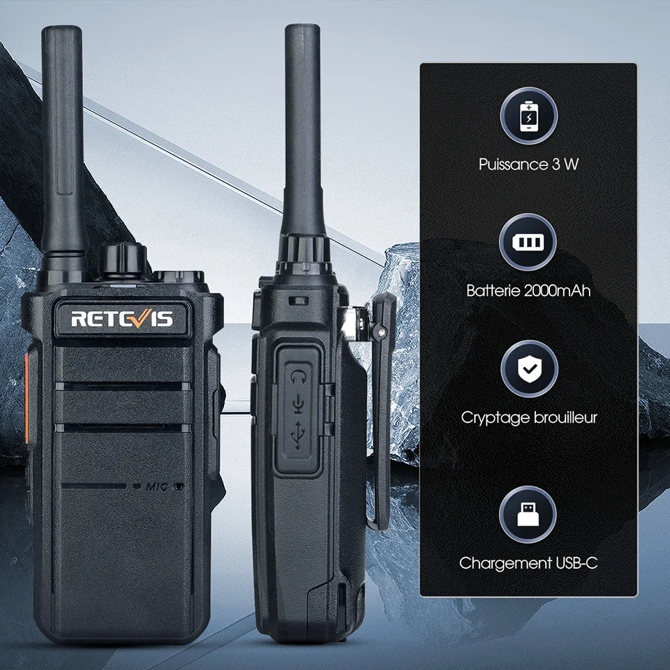 Talkie walkie portée 3 km