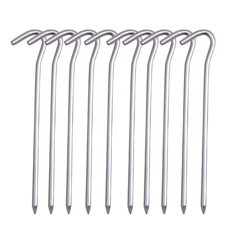 10 piquets de tente sol