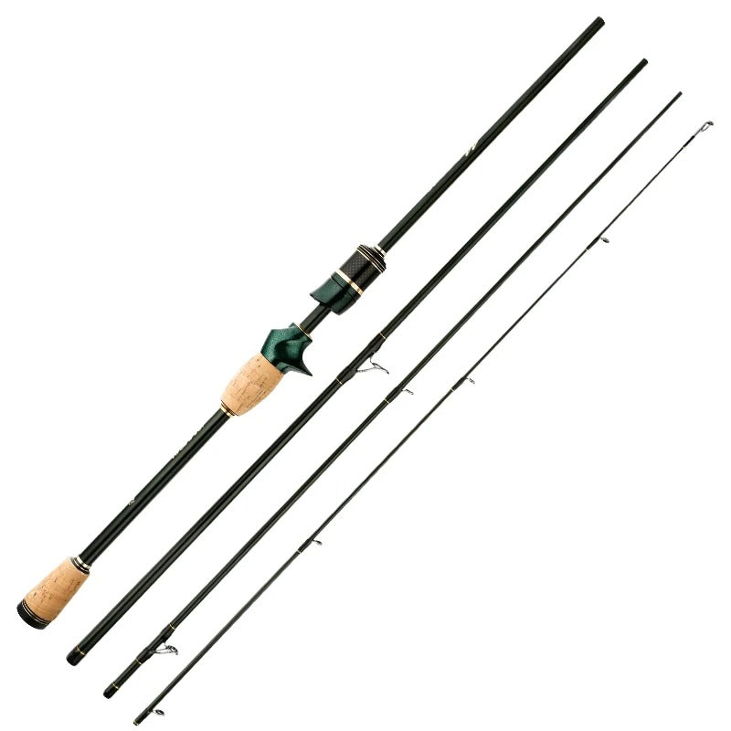Canne a pêche brochet verte