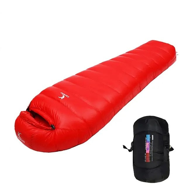 Sac de couchage momie rouge