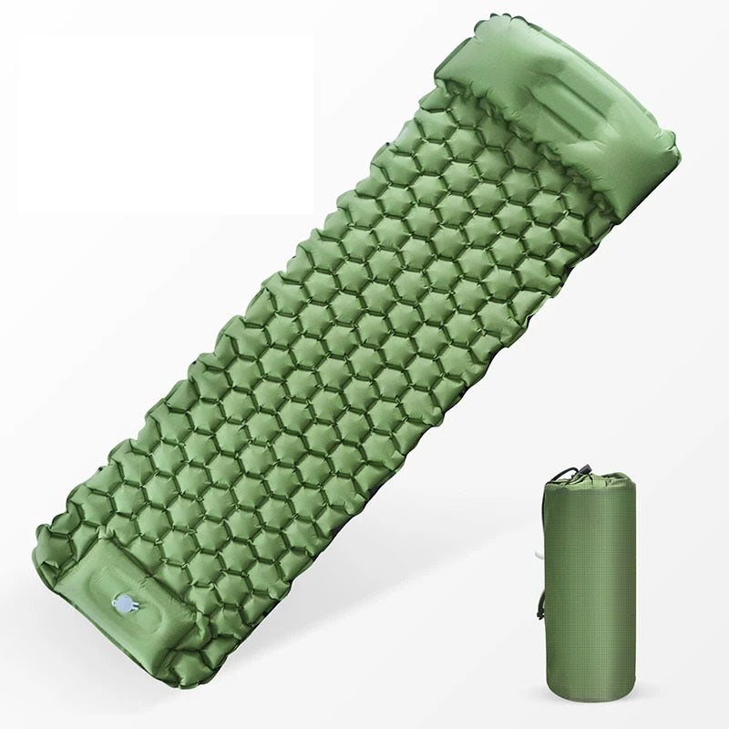 Matelas camping autogonflant vert