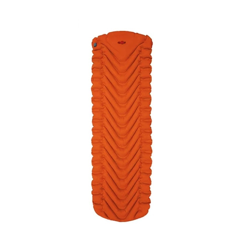 Lit gonflable avec pompe intégrée orange