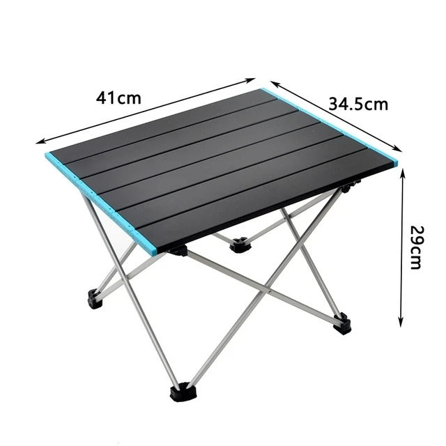 Petite table de camping pliable