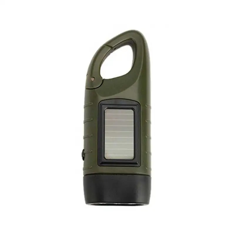 Lampe de poche dynamo verte