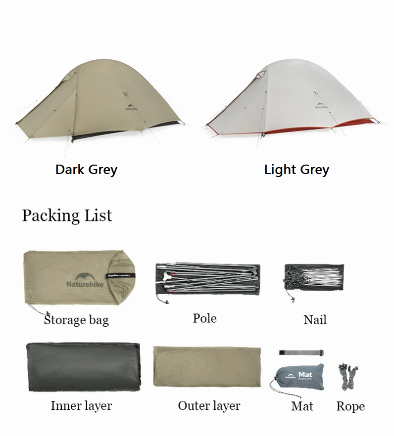 Tente de camping ultralégère étanche