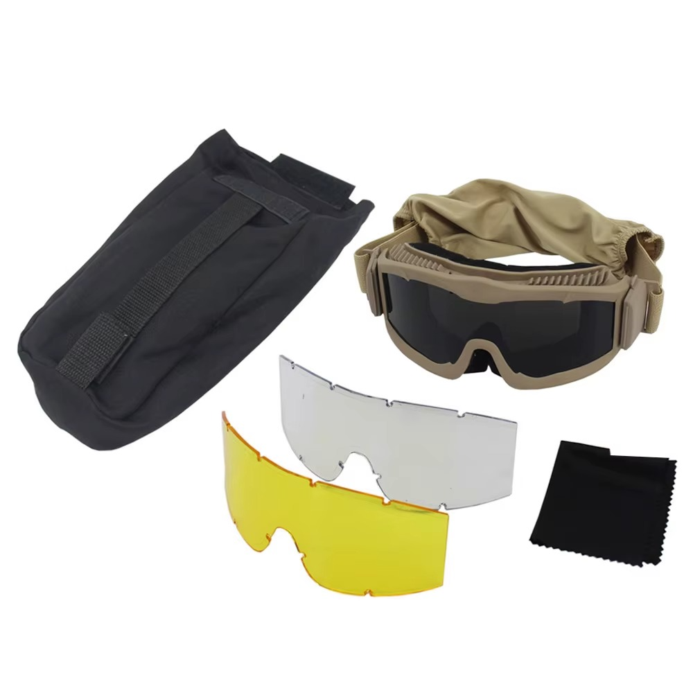 Lunette coupe vent beige