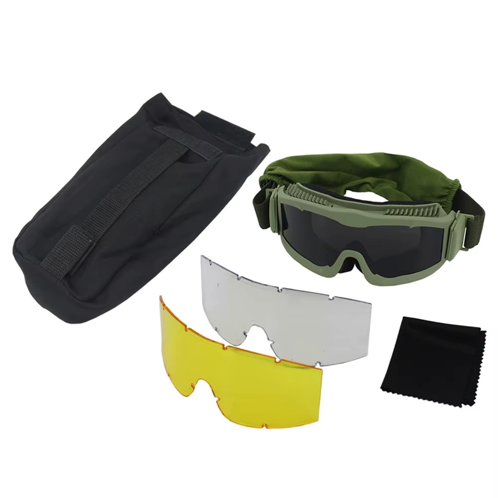 Lunette coupe vent vert