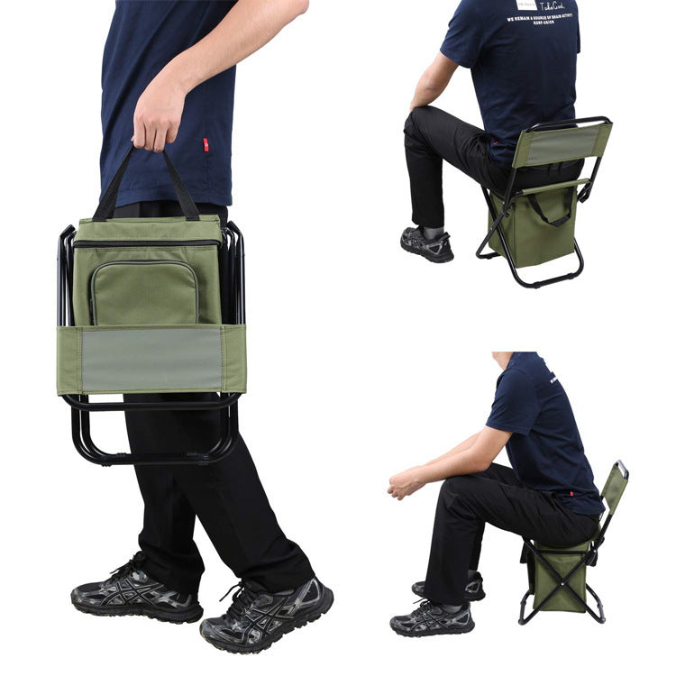 Chaise de camping avec poche de rangement "QuickSit" | Chaises Camping