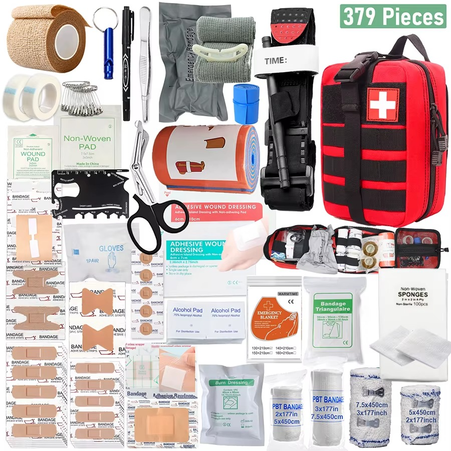 Trousse de secours complète rouge