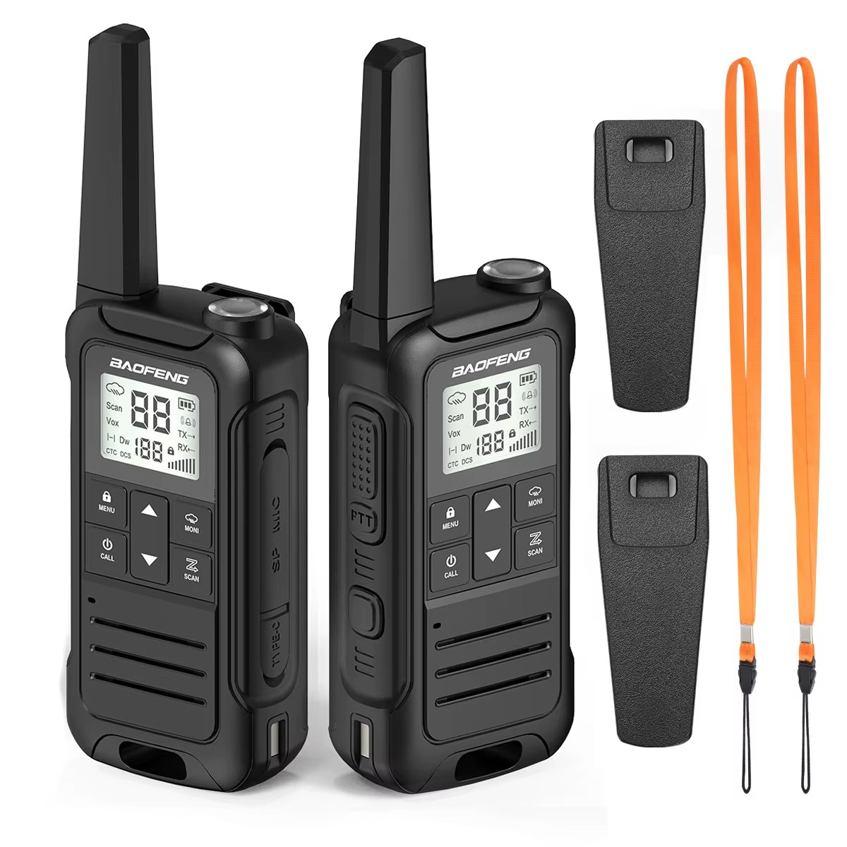 Talkie Walkie PMR446 noir