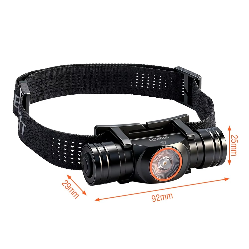 Lampe frontale longue autonomie noire