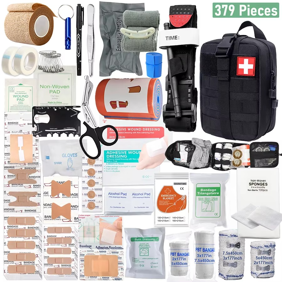 Trousse de secours complète noire