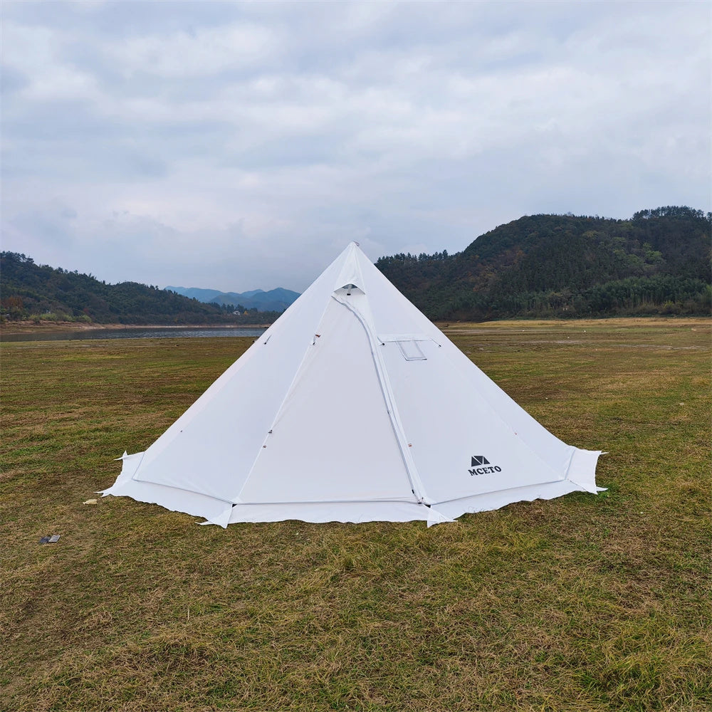 Tente tipi familiale blanche