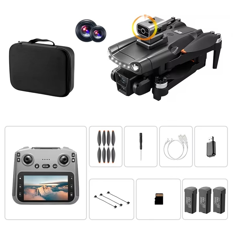 Mini drone professionnel avec 3 batteries