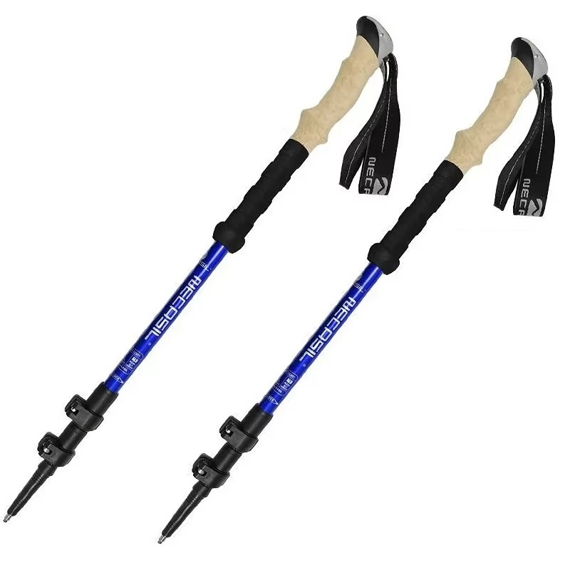 Baton de trek bleu