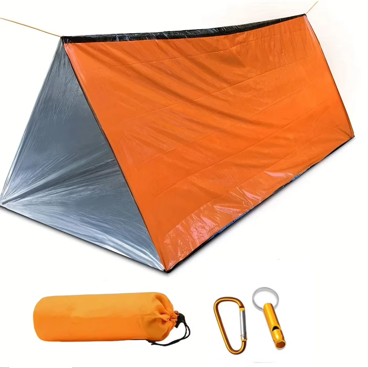 Tente d'urgence orange