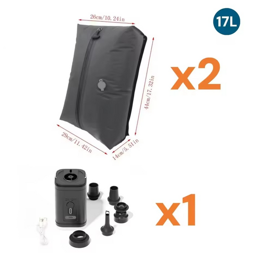 2 Sacs de compression avec pompe