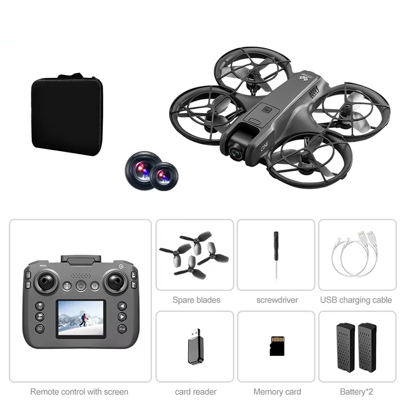 Mini drone brushless avec 2 batteries
