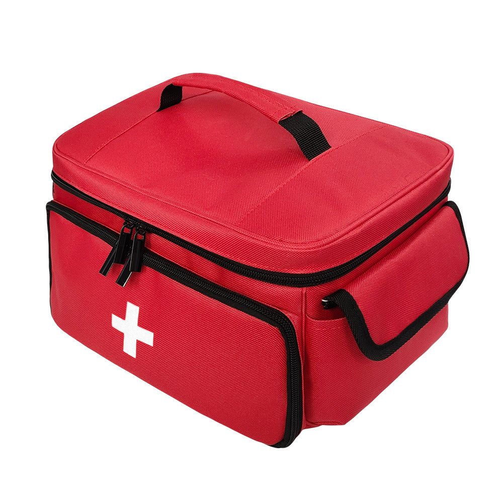 Trousse de premiers soins complète rouge