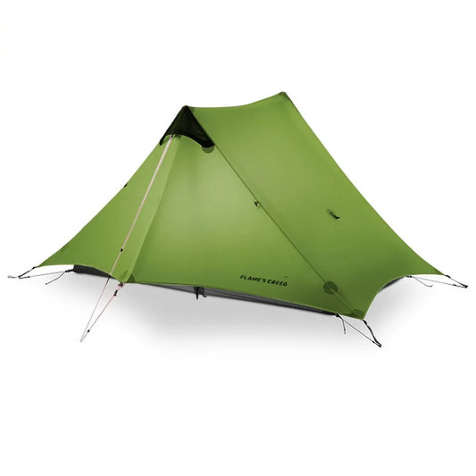 Tente de Camping ultralégère pour 2 personnes verte