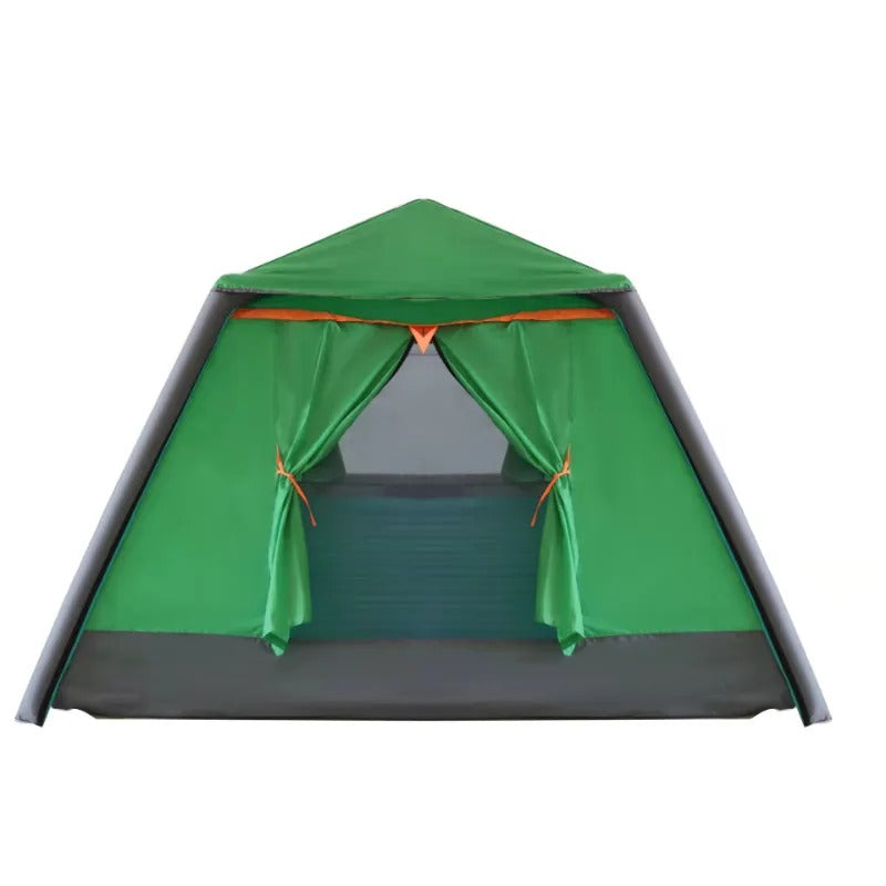 Tente de camping gonflable vert