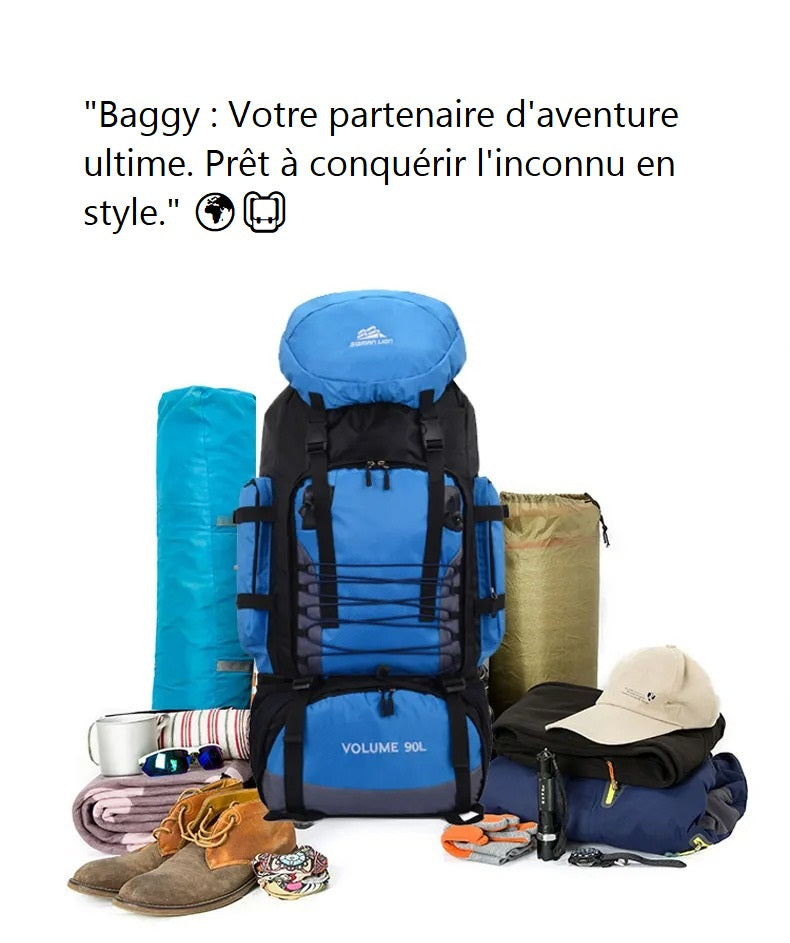 Sac à dos de randonnée bleu